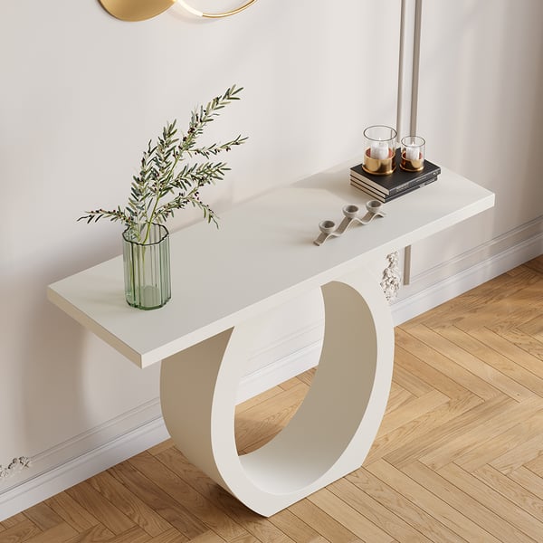 White Console Table