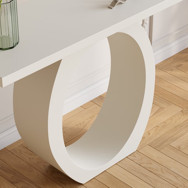 White Console Table