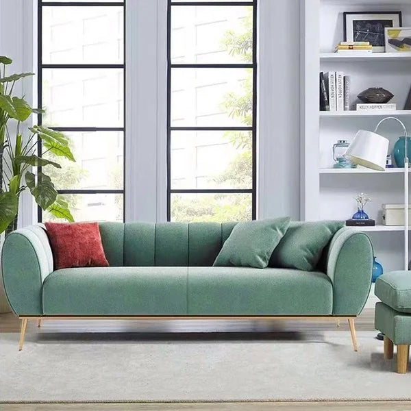 Florie Luxury Green Velvet Upholstery Sofa