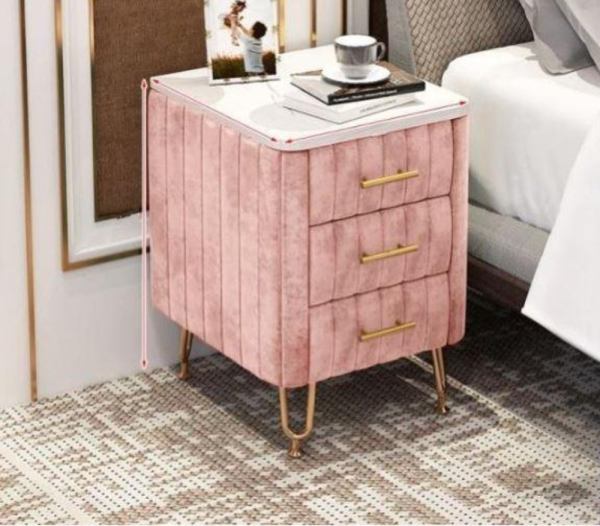 Lavish Bed Table in rich velvet