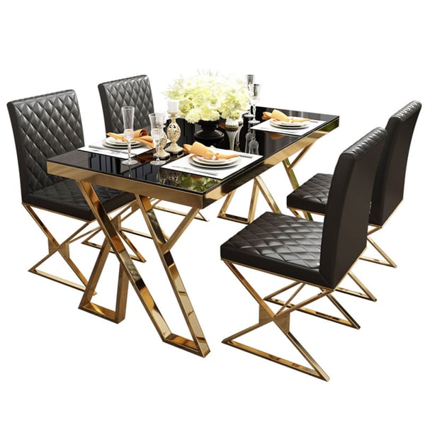 Vintage Black Dining Table