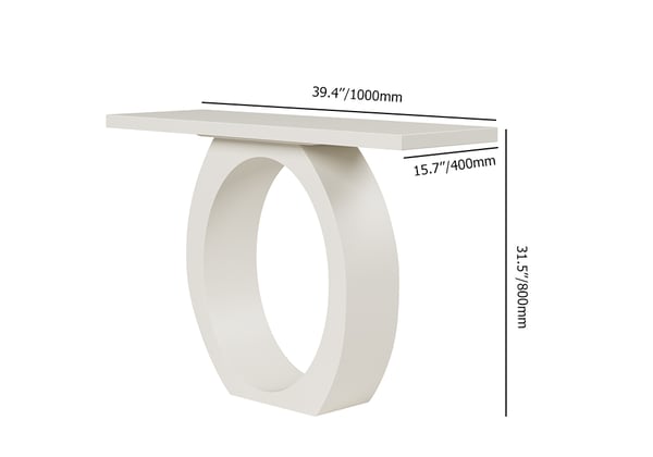 White Console Table