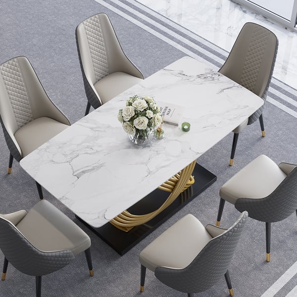 Metal Frame Dining Table