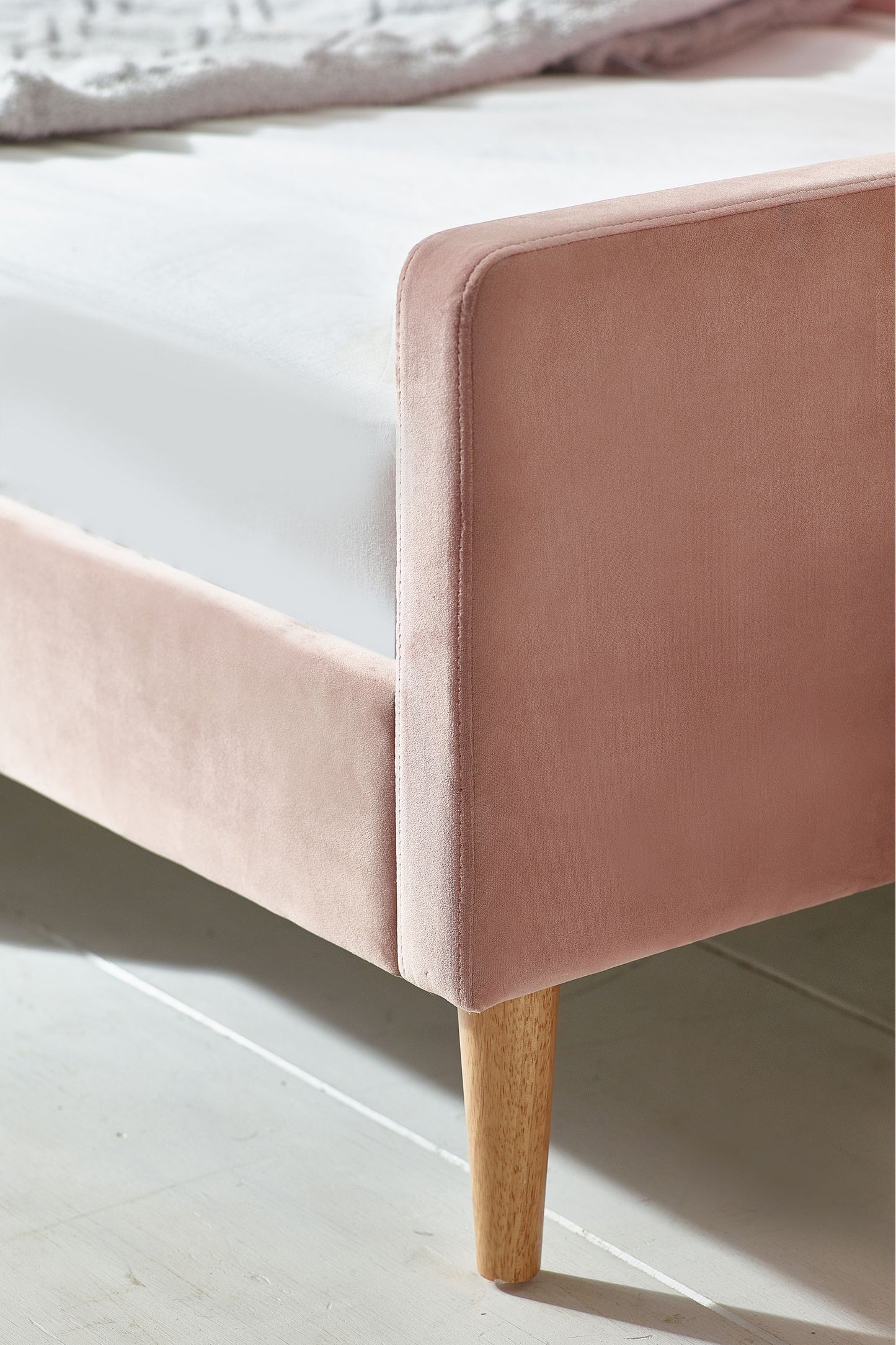 Pinkish Upholstered Kids Bed