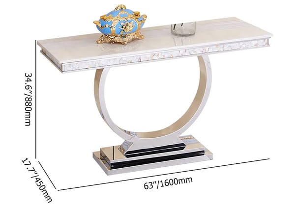 Oval Console Table