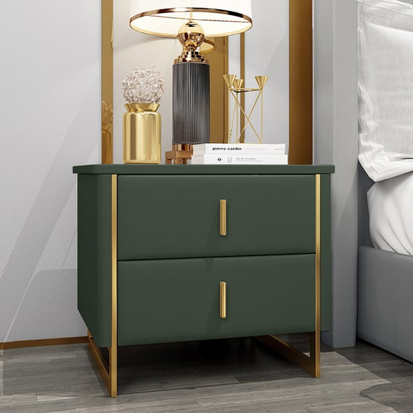Golden Green Bed side Table