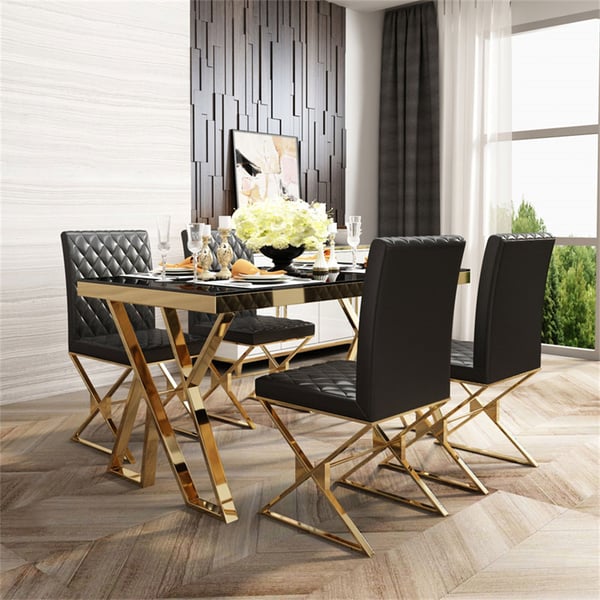 Vintage Black Dining Table