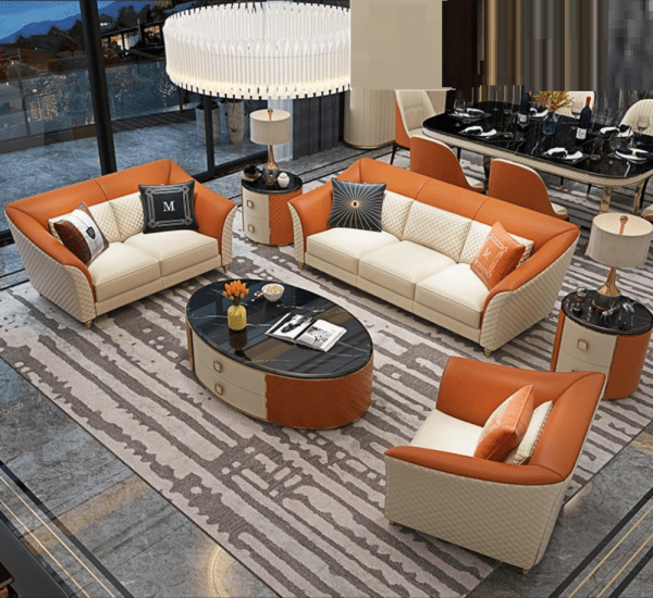 Glossy Textured Leatherette family Set