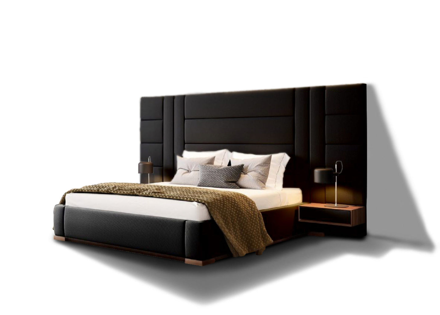 Belgium Large Headboard Bed