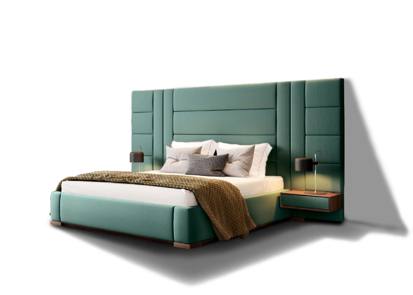 Belgium Large Headboard Bed