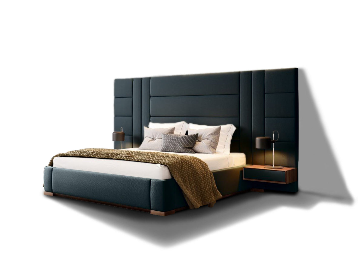 Belgium Large Headboard Bed