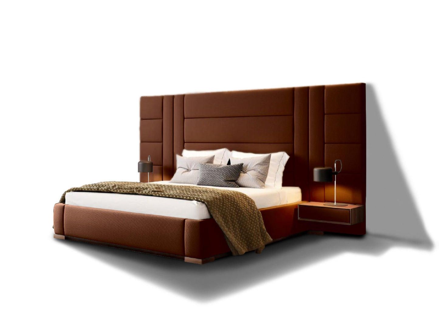 Belgium Large Headboard Bed