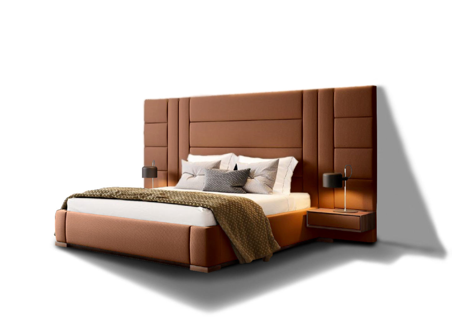 Belgium Large Headboard Bed