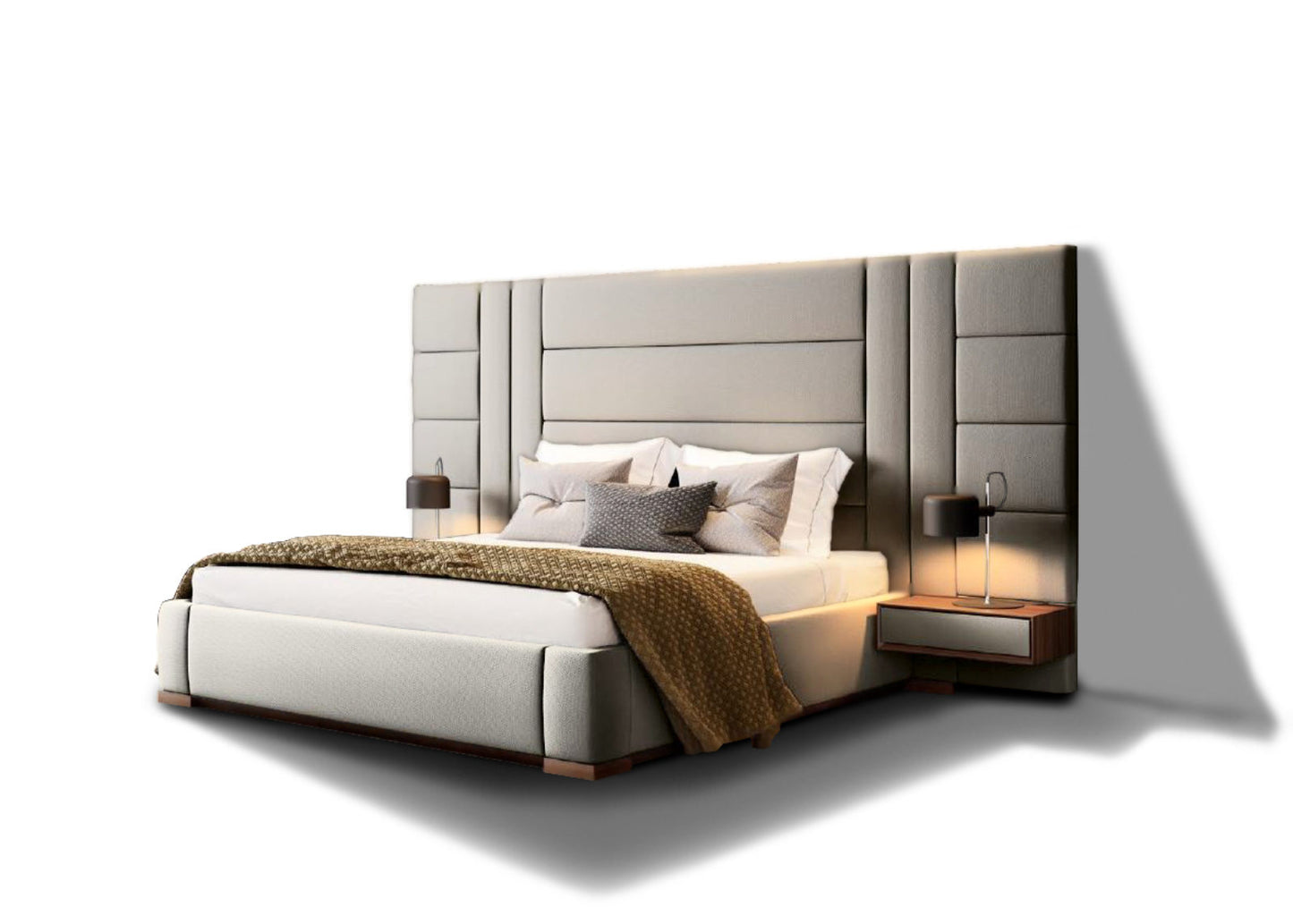 Belgium Large Headboard Bed