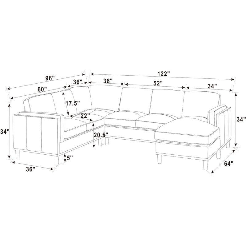 Chiba U-Shaped Sofa