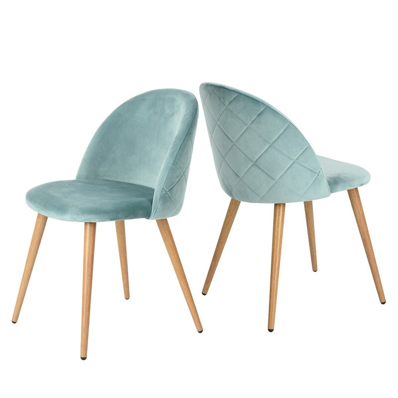 Pinewood Dining Chair With Wooden Leg