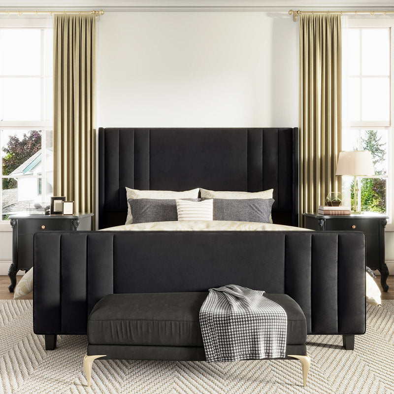Demon Black Vertical Tufting