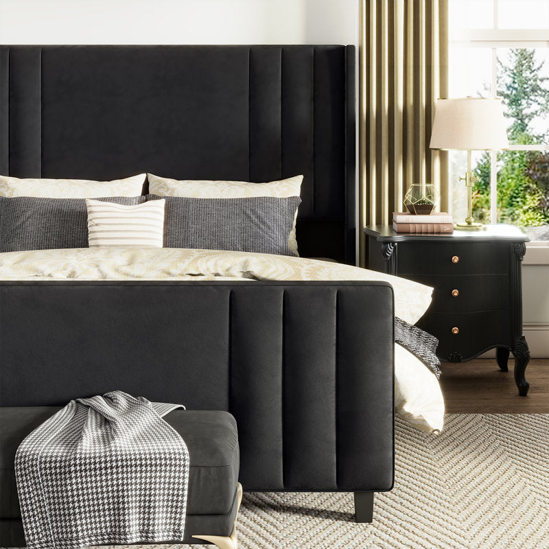 Demon Black Vertical Tufting
