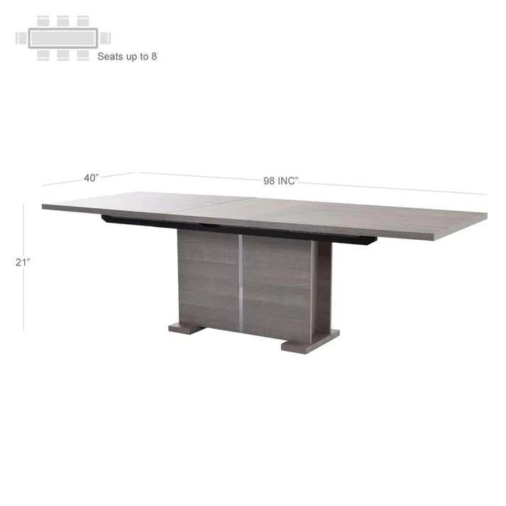 Dining Table with 6 Chairs Butterfly Leaf Dining Set