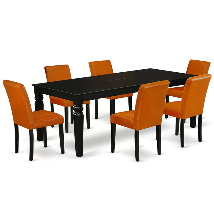 Solid Wood 6-Seater Dining Set