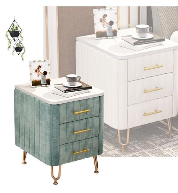 Lavish Bed Table in rich velvet