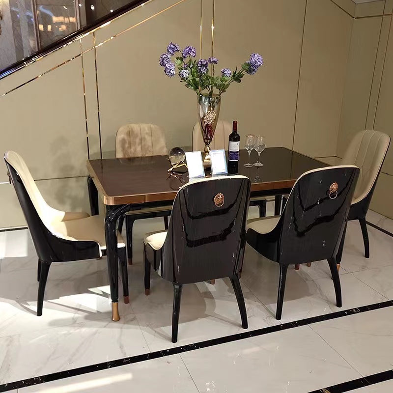 Elegance Dining Table With Polish 6 Seater