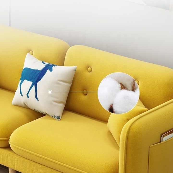 Nordic Soft Yellow Sofa Set