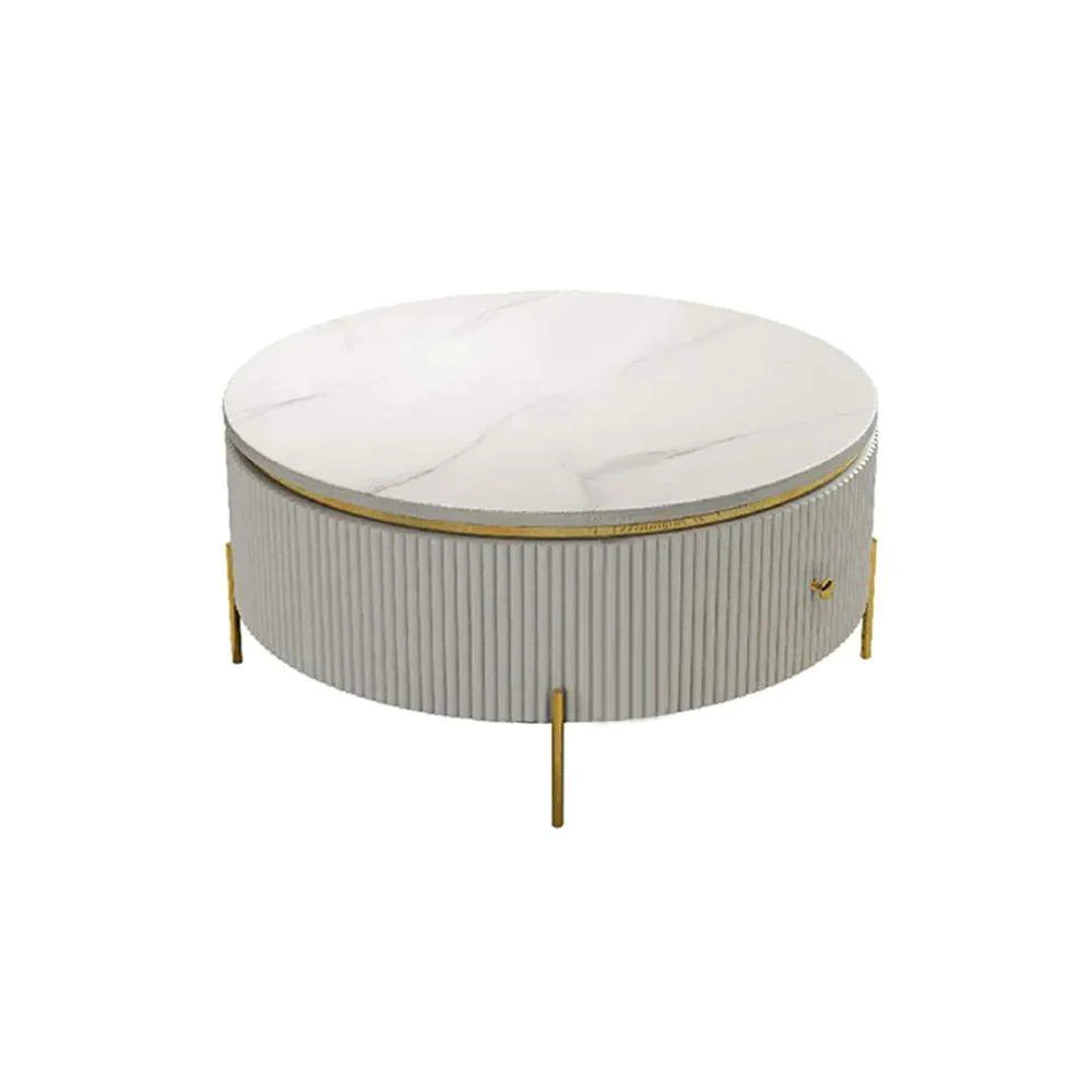 Modern delicate round coffee table