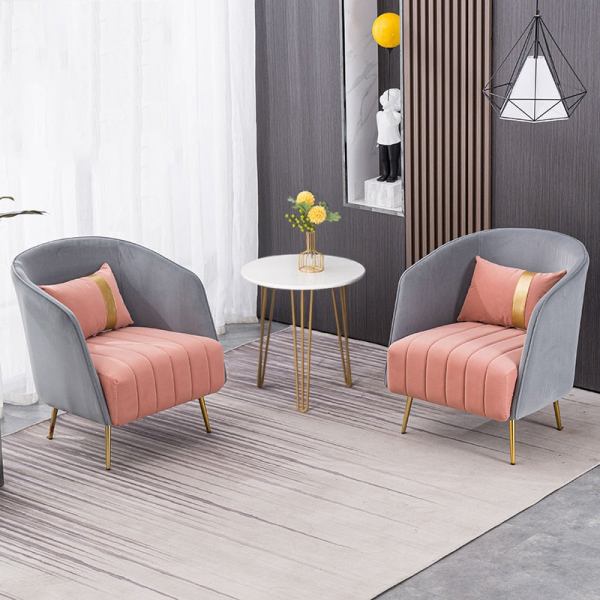 Roman Era Pair Of Chair In Suede