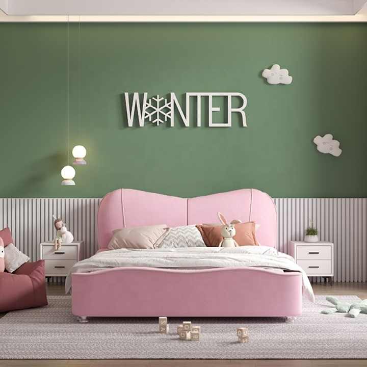 Ribbon Pinkish Bed for Kids