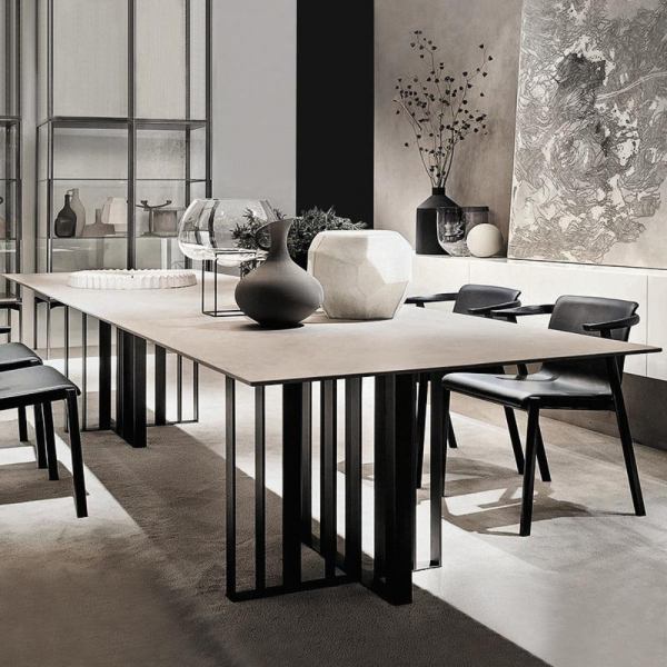 Tixo Rectangle Dining Table For Dining Room