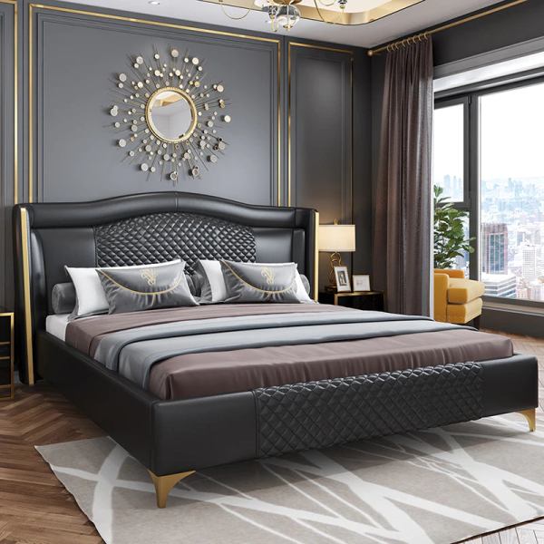 Roman classic Bed with glam look