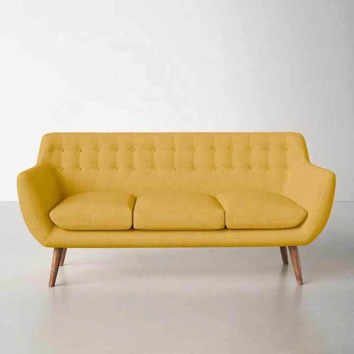 Drive Stylish Puffy Sofa In Suede