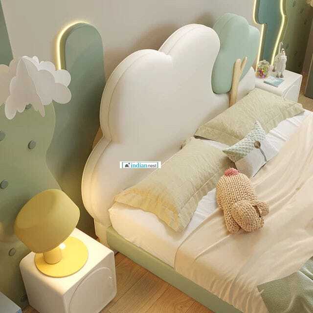 Cloudy Tree Upholstered Bed