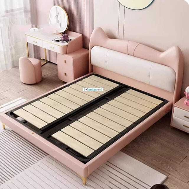 Kids Cat Upholstered Bed