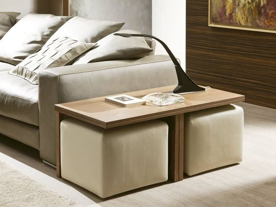 Space saving coffee table