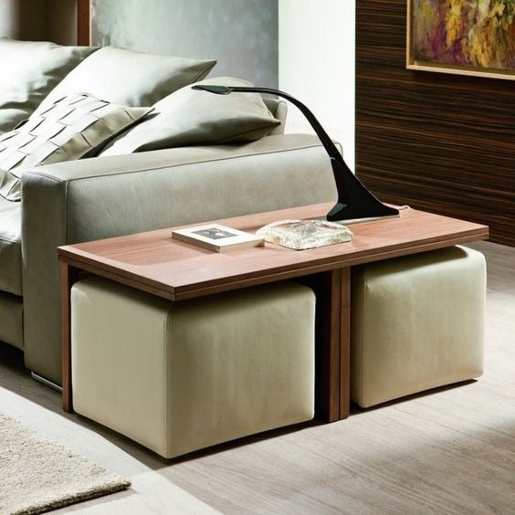 Space saving coffee table