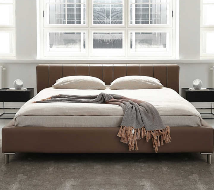 Nordic Elegant Brown Bed