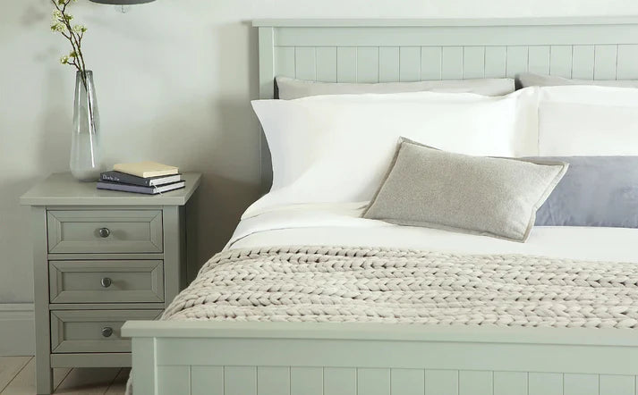 Grey Wooden Bed