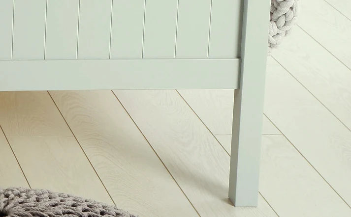 Grey Wooden Bed