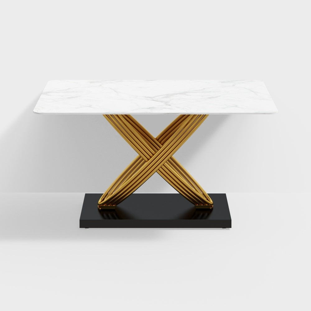 Metal Frame Dining Table