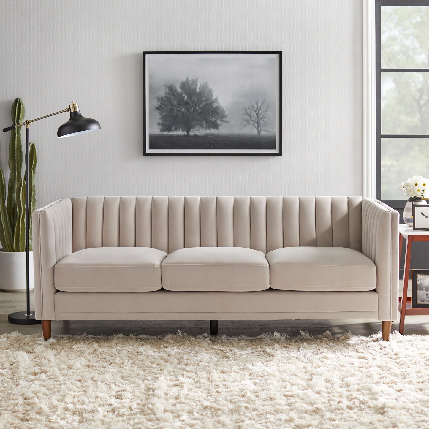 Nordic Barak suede sofa