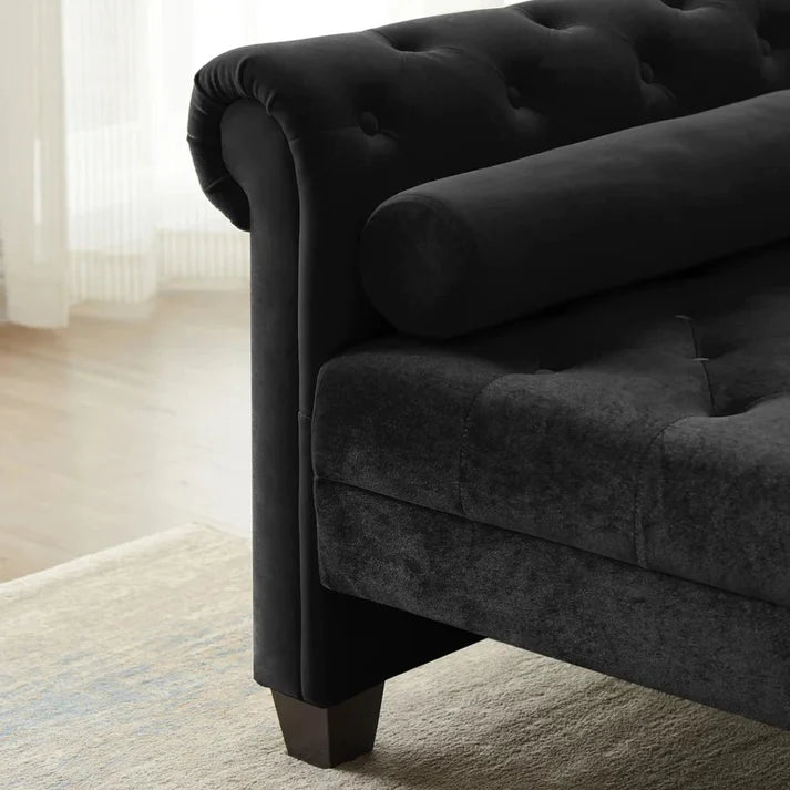 Nordic Rolled Arms Chaise Lounge