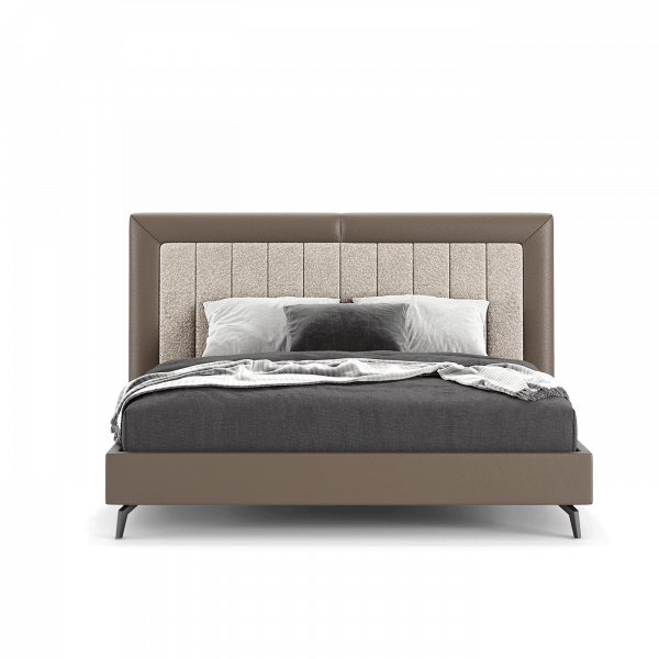 Gracious Vertical Tufting Leatherette Bed