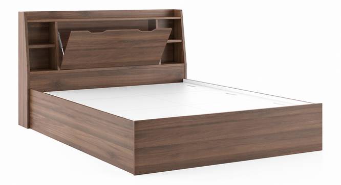 Box Storage Bed In Classic Walnut Finish