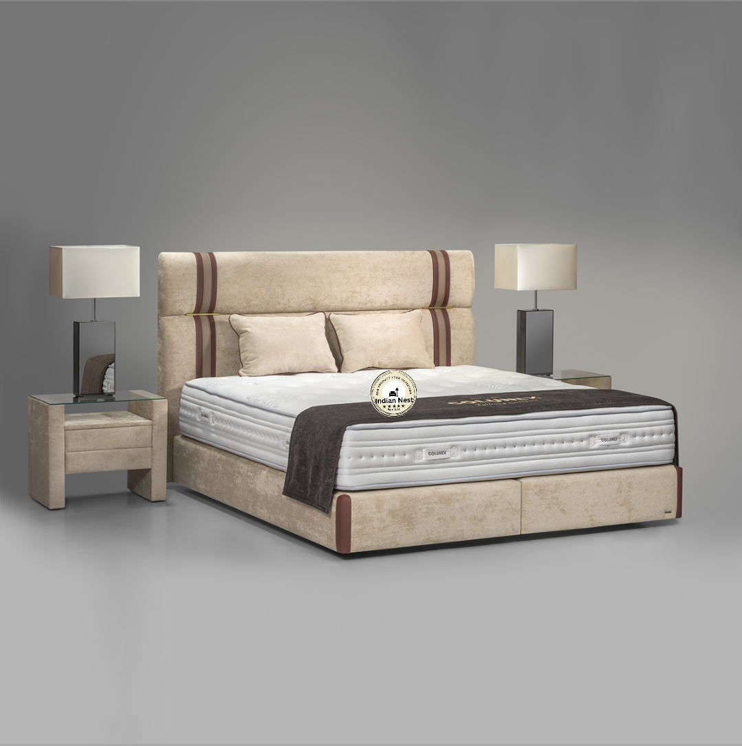 Nordic Arline Smokey Upholstered Bed
