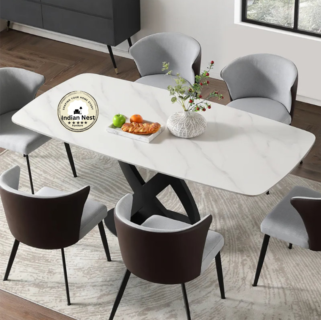 Aahed Wooden Frame Family Table