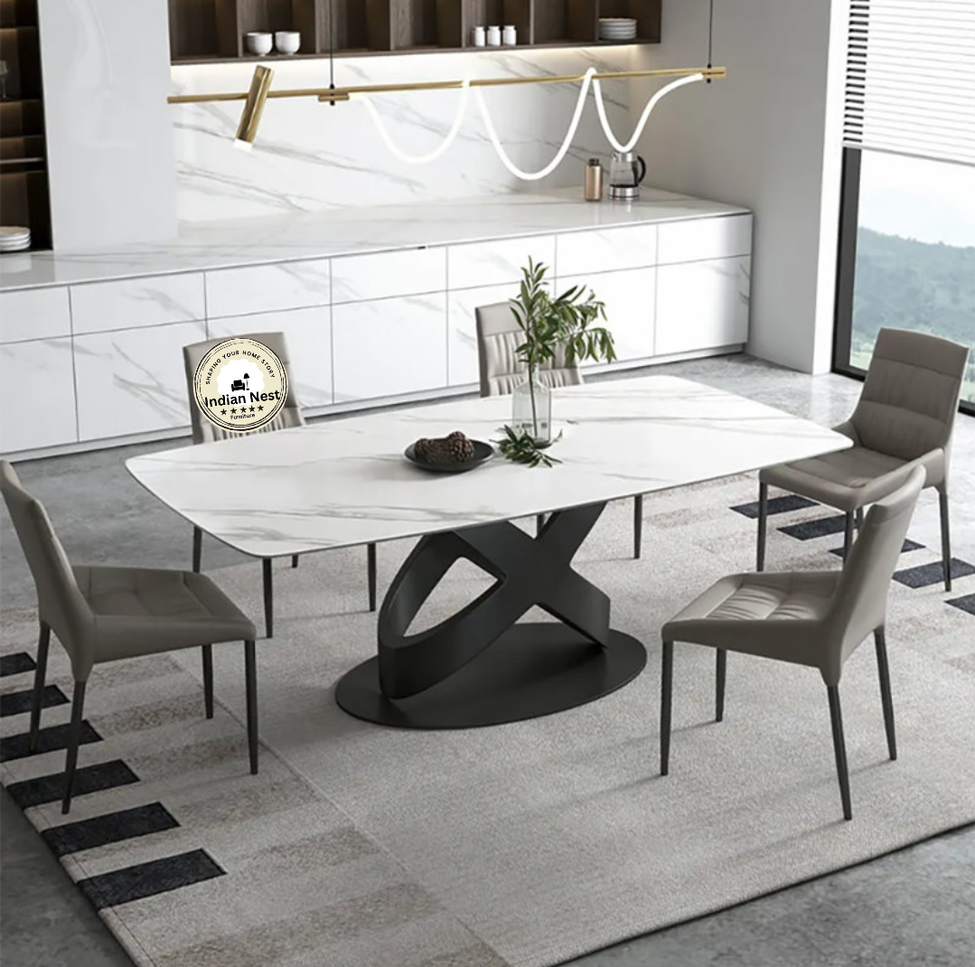 Aahed Wooden Frame Family Table