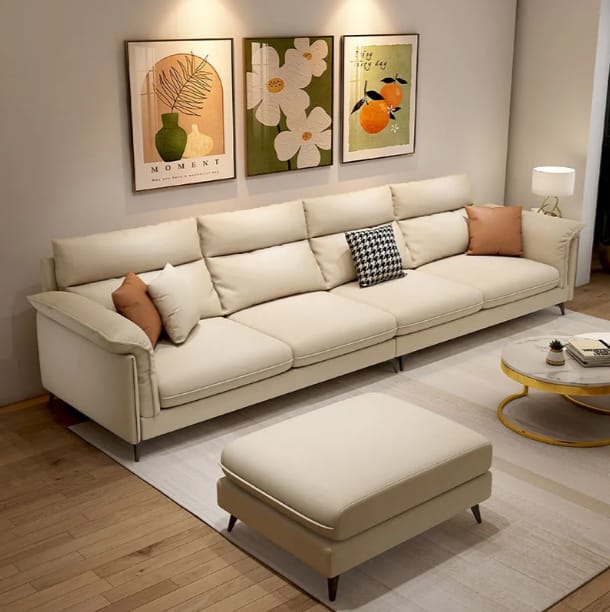 Drive Modern Extra Long Sofa With Ottoman