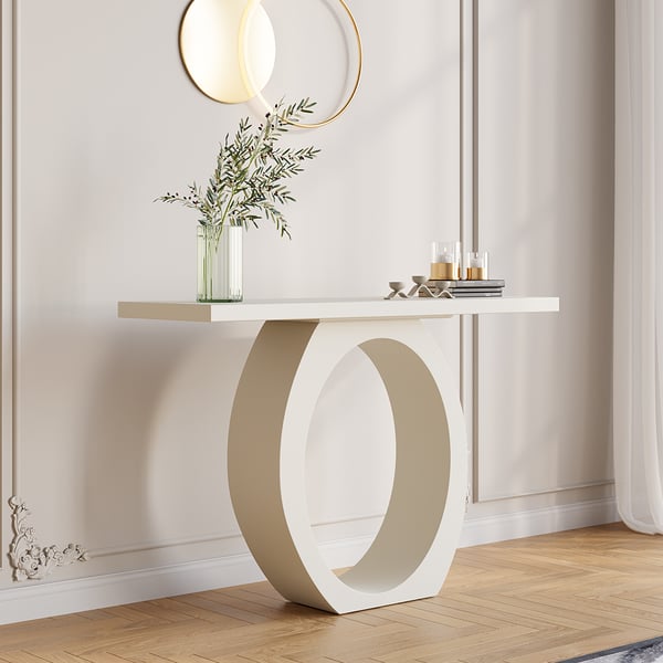 Modern white entry deals table